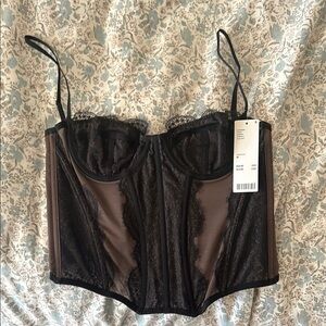 URBAN OUTFITTERS OUT FROM UNDER CORSET TOP NEW WITH TAGS